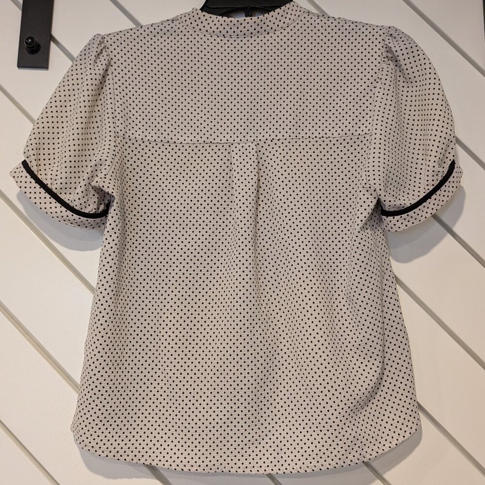 Monteau Los Angeles Polka Dot Blouse - Picture 2 of 3